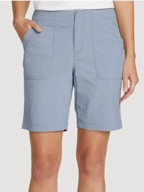 Eddie Bauer Women's Horizon Bermuda Shorts Size 10 Regular Blue Haze